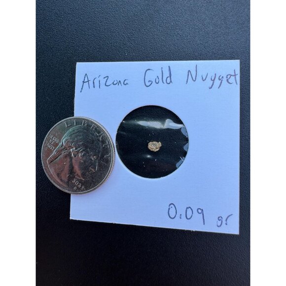 Arizona Gold Nugget - American Mined Gold - Genuine Gold Specimen 0.09 grams #33 - Picture 4 of 7